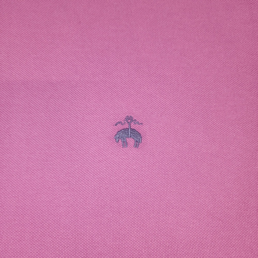 Brooks Brothers Mens XXL Slim Fit Purple Cotton Pique Polo Shirt 116992-623-17A - Picture 3 of 8